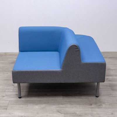 Angle Duo SOFA Gris / Bleu Ciel