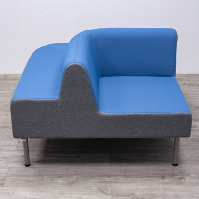 Angle Duo SOFA Gris / Bleu Ciel