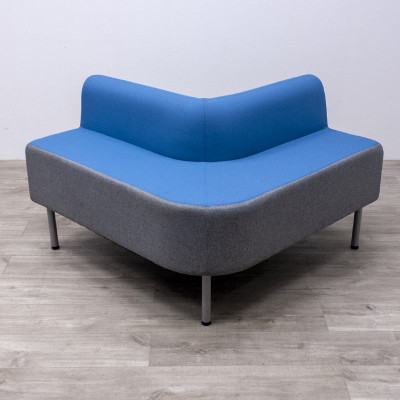 Angle Duo SOFA Gris / Bleu Ciel