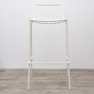 Tabouret Pedrali métal Blanc 