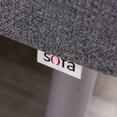 Angle Duo SOFA Gris / Bleu Ciel