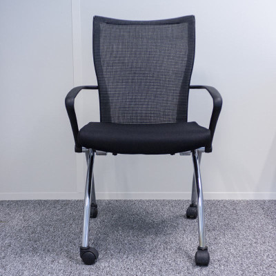 Chaise Bo Wen à roulettes Noir