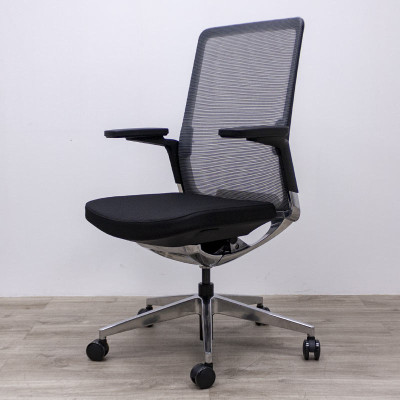 Fauteuil LIMA 4D Gris/Noir