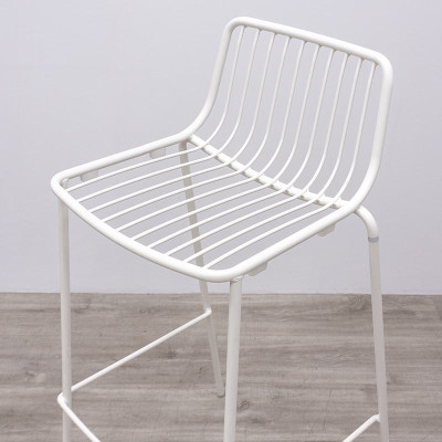 Tabouret Pedrali métal Blanc 