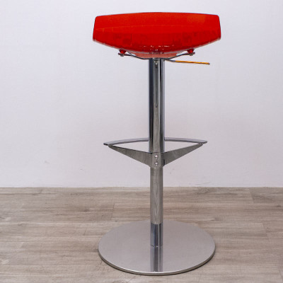 Tabouret réglable en hauteur Rouge