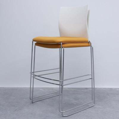 Tabouret Majencia Orange / Blanc