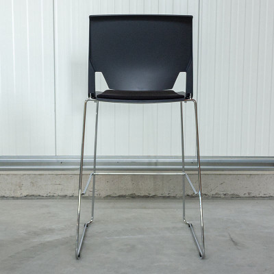 Tabouret Haworth Noir / Chromé