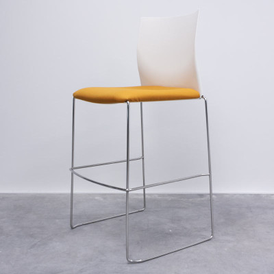 Tabouret Majencia Orange / Blanc