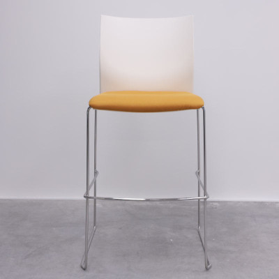 Tabouret Majencia Orange / Blanc