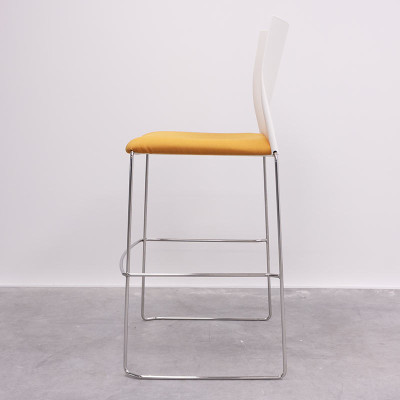 Tabouret Majencia Orange / Blanc