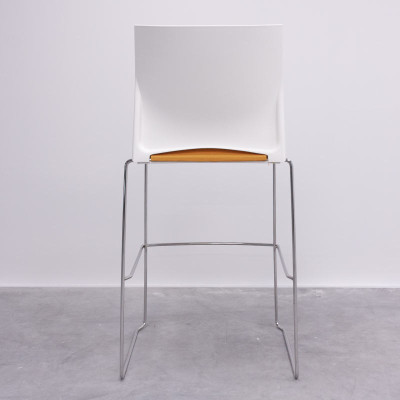 Tabouret Majencia Orange / Blanc
