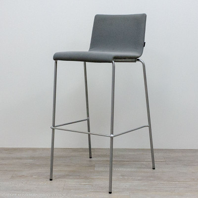 Tabouret haut PEDRALI en tissu Gris
