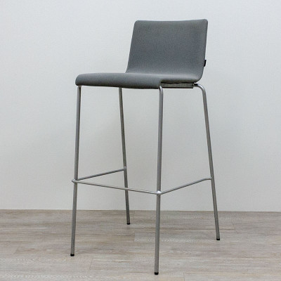 Tabouret haut PEDRALI en tissu Gris