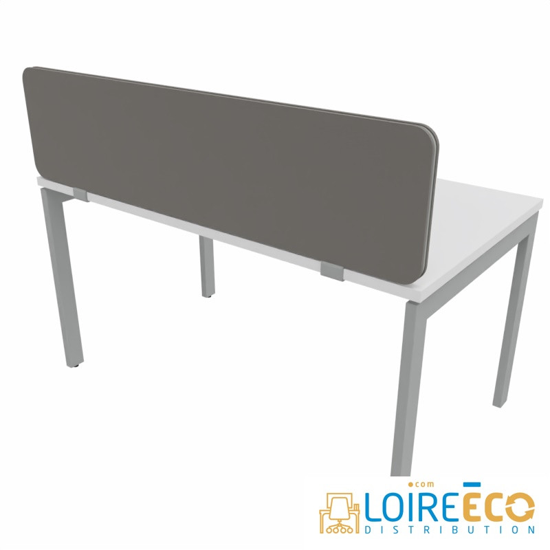 Cloison de bureau L139 H 35 Gris