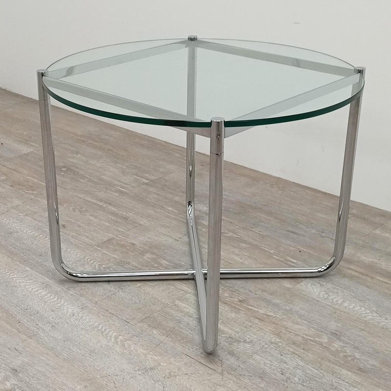 Knoll MR Table basse Ø68 en verre