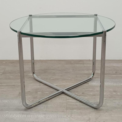 Knoll MR Table basse Ø68 en verre