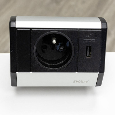 EVOline 1 prise secteur Noir/Blanc
