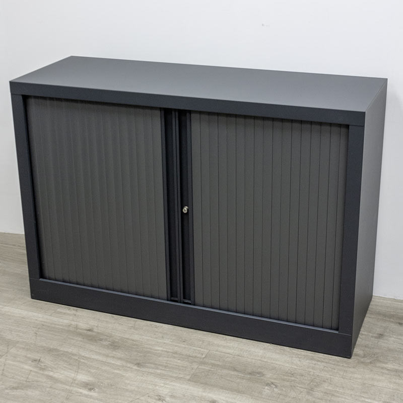 Armoire basse L120 Gris / Anth.