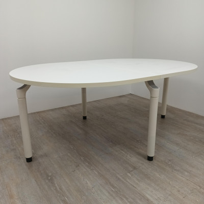 Table ovale Majencia L180 Blanc