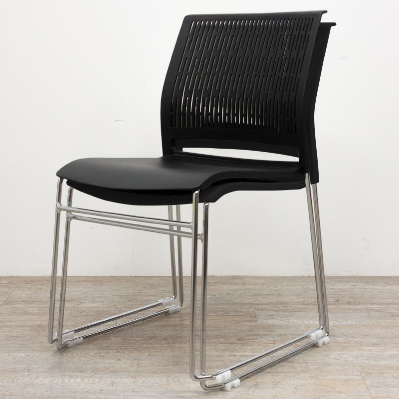 Chaise Grenade Plastique Noir