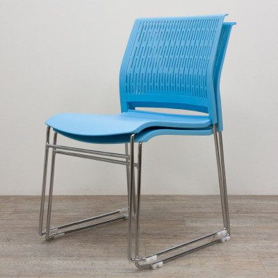 Chaise Grenade plastique Bleu