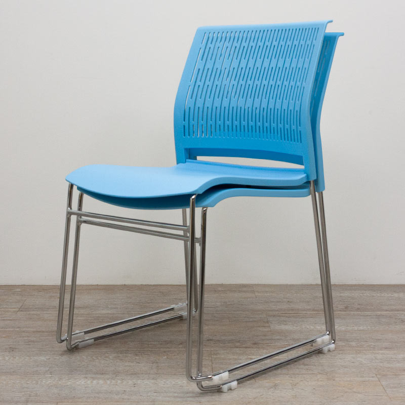 Chaise Grenade plastique Bleu