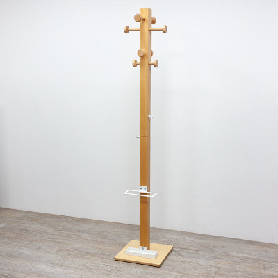 Porte manteaux en bois / Blanc