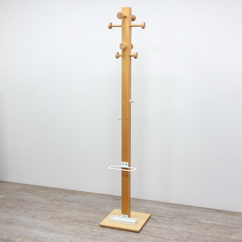 Porte manteaux en bois / Blanc