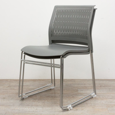 Chaise Grenade plastique Gris