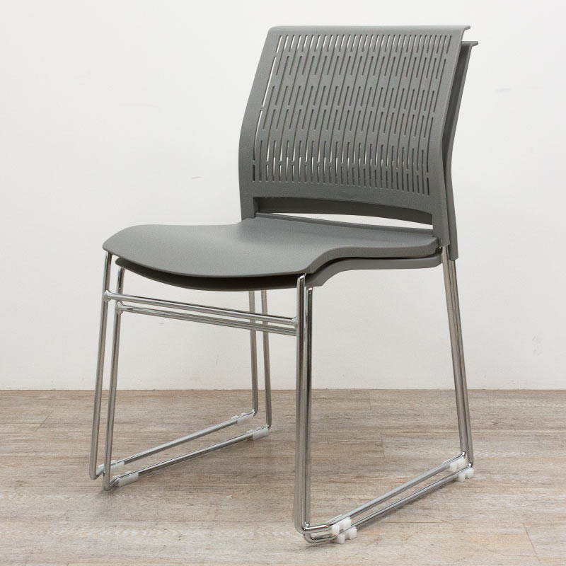 Chaise Grenade plastique Gris