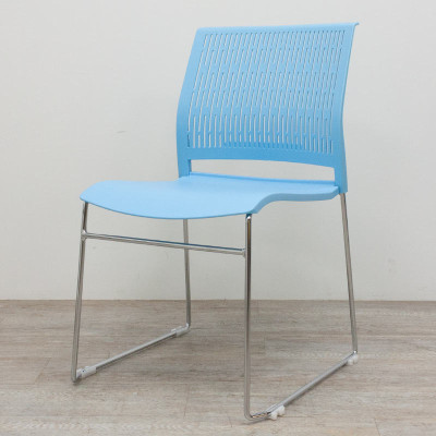 Chaise Grenade plastique Bleu