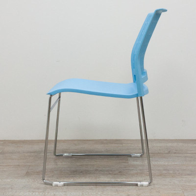 Chaise Grenade plastique Bleu