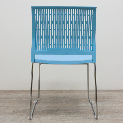 Chaise Grenade plastique Bleu