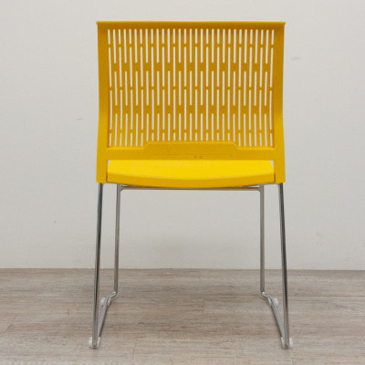 Chaise Grenade plastique Jaune