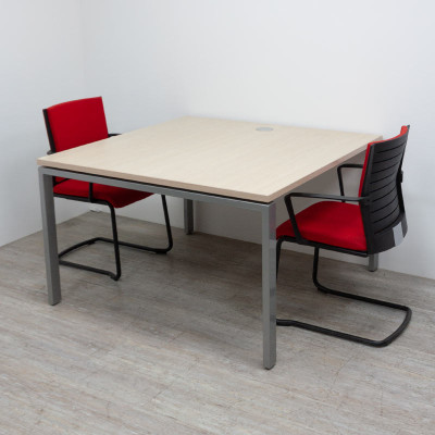 Table L120 Gris / Chêne