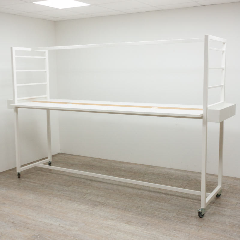 Moore Table Climb L280 Blanc/Hêtre