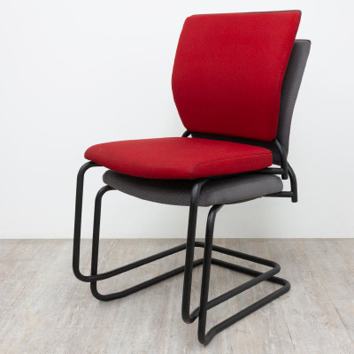 Chaise luge Sedus Rouge / Noir