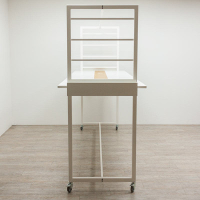 Moore Table Climb L280 Blanc/Hêtre