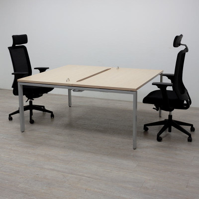 Haworth Bench 2 postes L140 Chêne