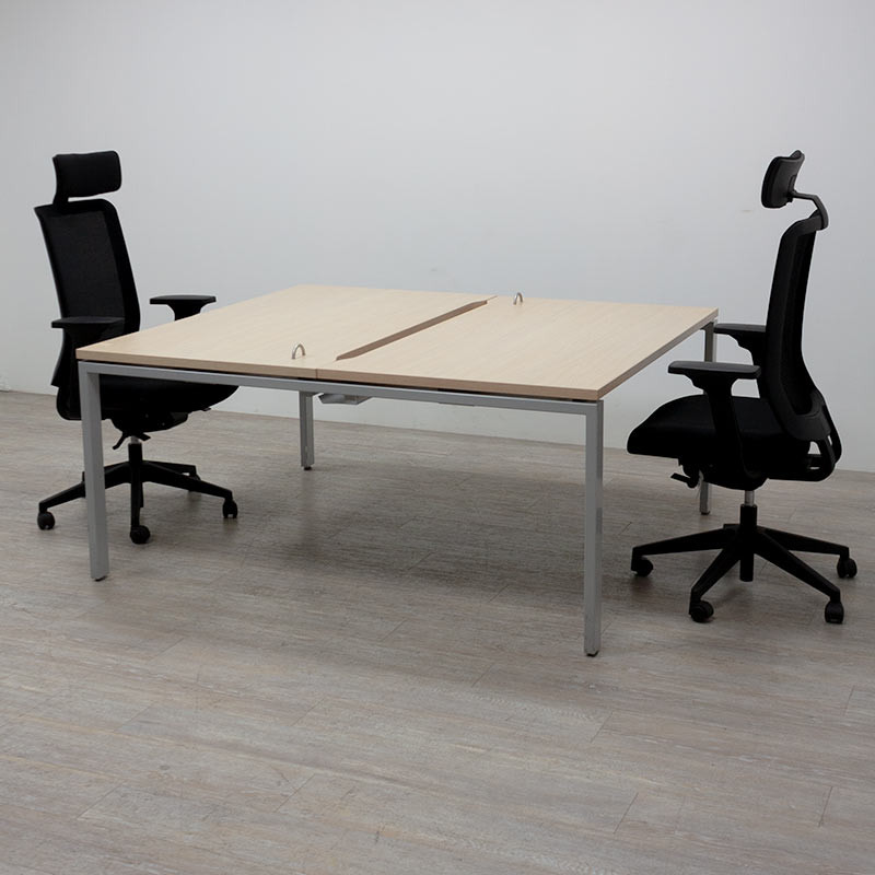 Haworth Bench 2 postes L140 Chêne