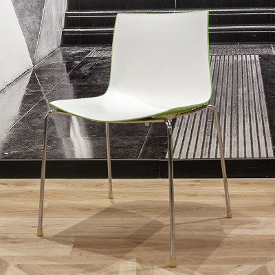 Chaise Arper Catifa 46 Blanc / Vert