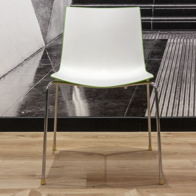 Chaise Arper Catifa 46 Blanc / Vert