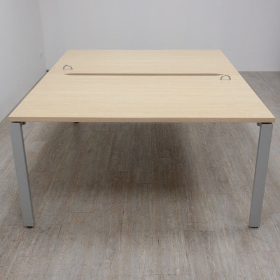 Haworth Bench 2 postes L140 Chêne