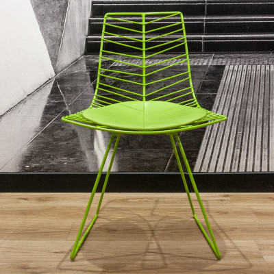 Chaise traîneau Arper Leaf Vert