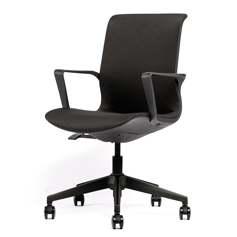 Fauteuil ACT Izao en tissu Noir