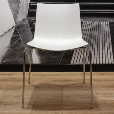 Chaise Arper Catifa 46 Blanc / Gris