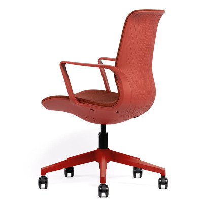 Fauteuil ACT Izao en tissu Rouge