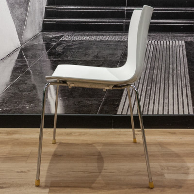 Chaise Arper Catifa 46 Blanc / Gris