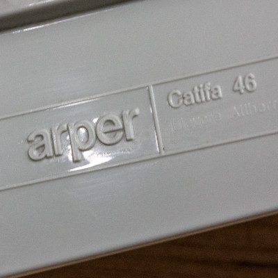 Chaise Arper Catifa 46 Blanc / Gris