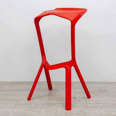 Tabouret Plank Miura Rouge